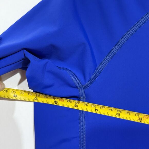 Mens Kekly’s Surf Shop Rash Guard Shirt Short Sleeve Compression Size M Blue - Picture 15 of 16